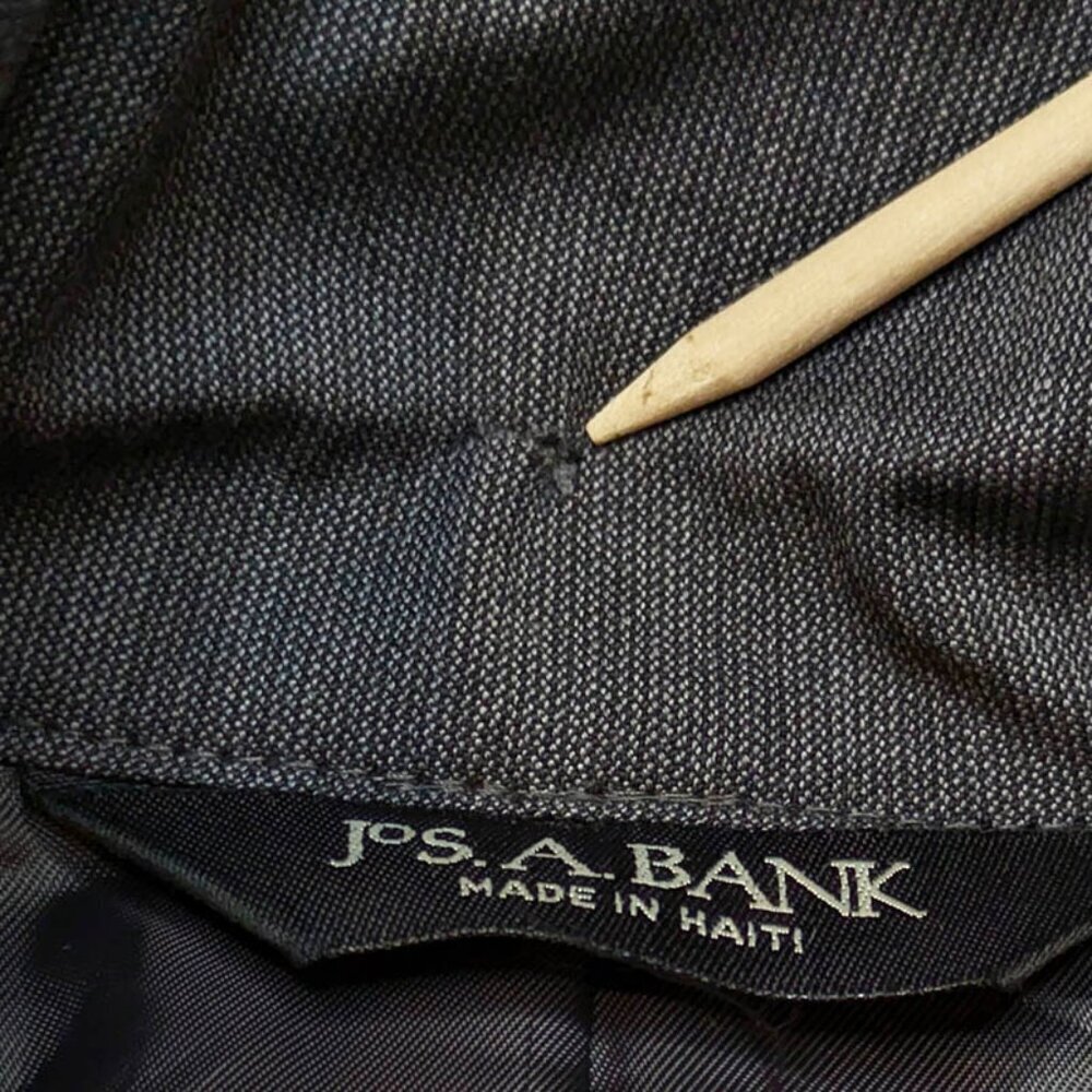 Jos A Bank Classic Collection Blazer Mens‎ 38R 100% Wool Gray 2 Button Dual Vent - Picture 7 of 14